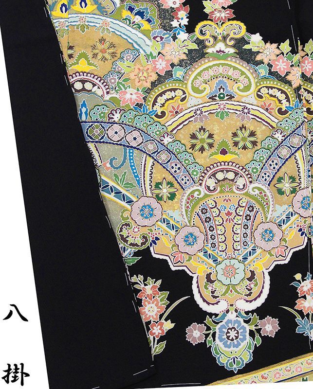 記念感謝祭【仕立無料】京友禅伝統工芸手描き染、手刺繍、本金加工☆特