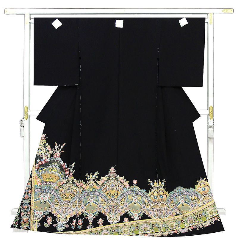 記念感謝祭【仕立無料】京友禅伝統工芸手描き染、手刺繍、本金加工☆特