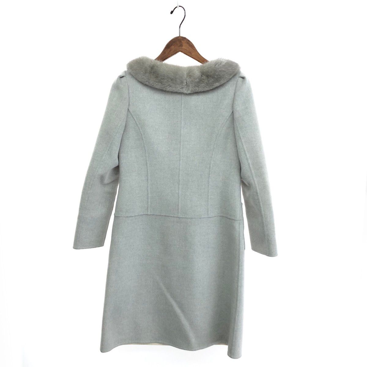 RENE ルネ ロングコート サイズ:34 ミンク使用/ウール100％ 6838280