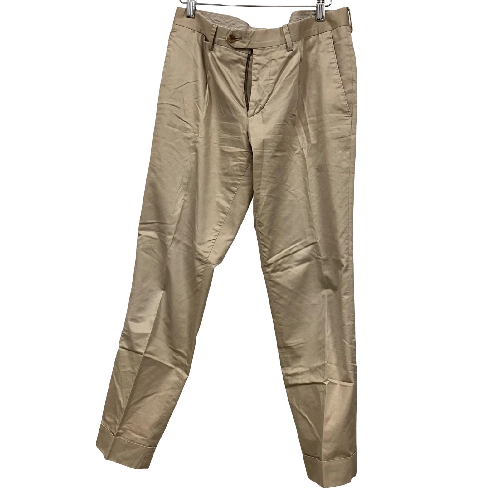 CC7 LARDINI ラルディーニ セットアップ ベージュ お花ボタン コットン