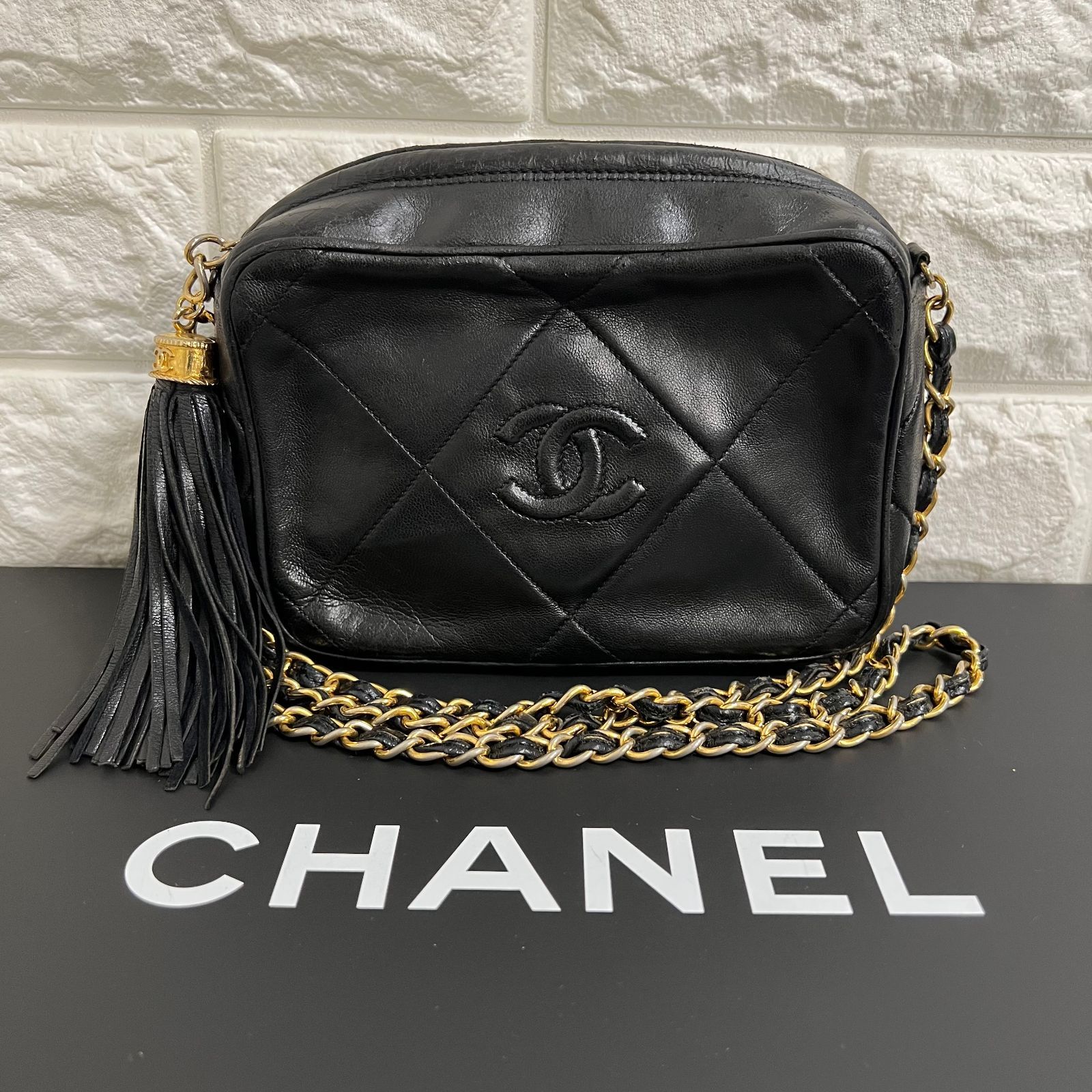 超 CHANEL マトラッセ ショルダーバッグ フリンジ 153