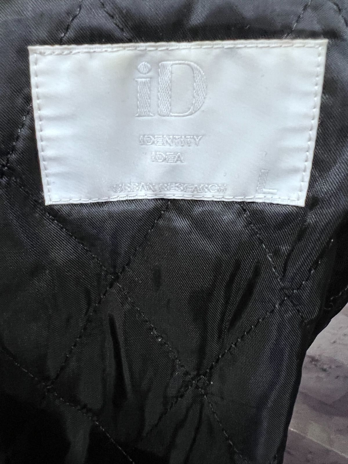 アーバンリサーチ iD 袖レザー スタジアムジャンパー L メンズ URBAN