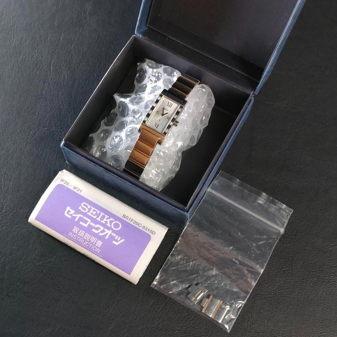 美品 SEIKO セイコー ルキア 1F20 シルバー ダイヤ ベゼル クオーツ