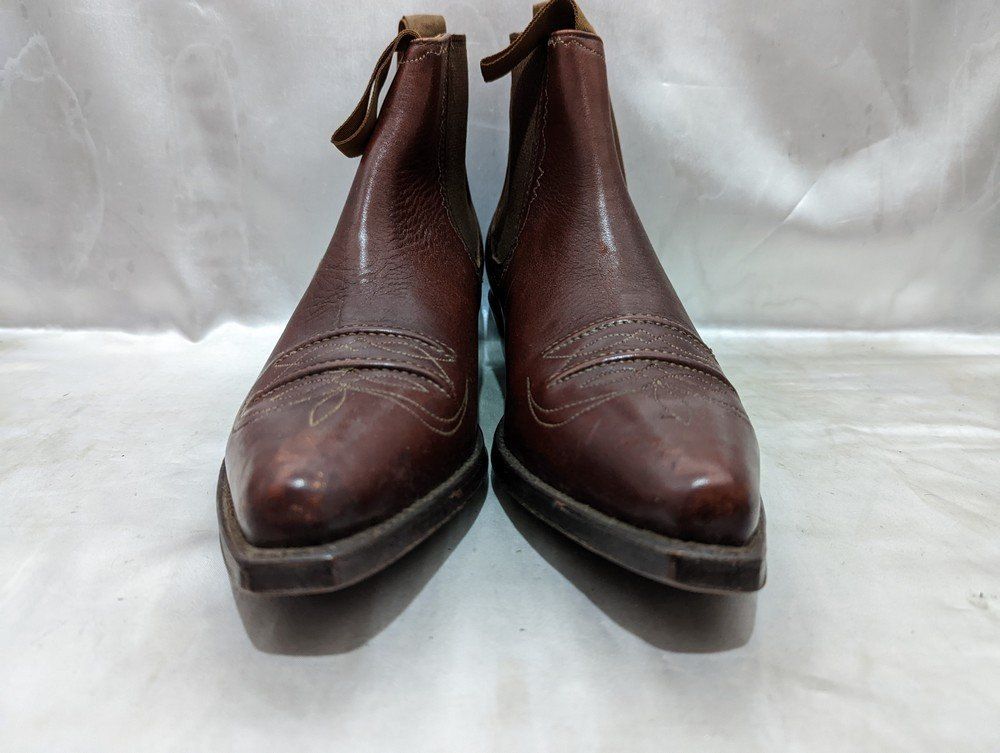 SENDRA センドラ サイドゴアブーツ メダリオン レザー サイズ7 1 2 ブラウン シューズ