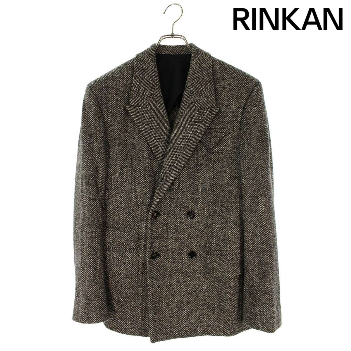 ボッテガヴェネタ 659592 V12N0 ヘリンボーンツイードダブルブレスト