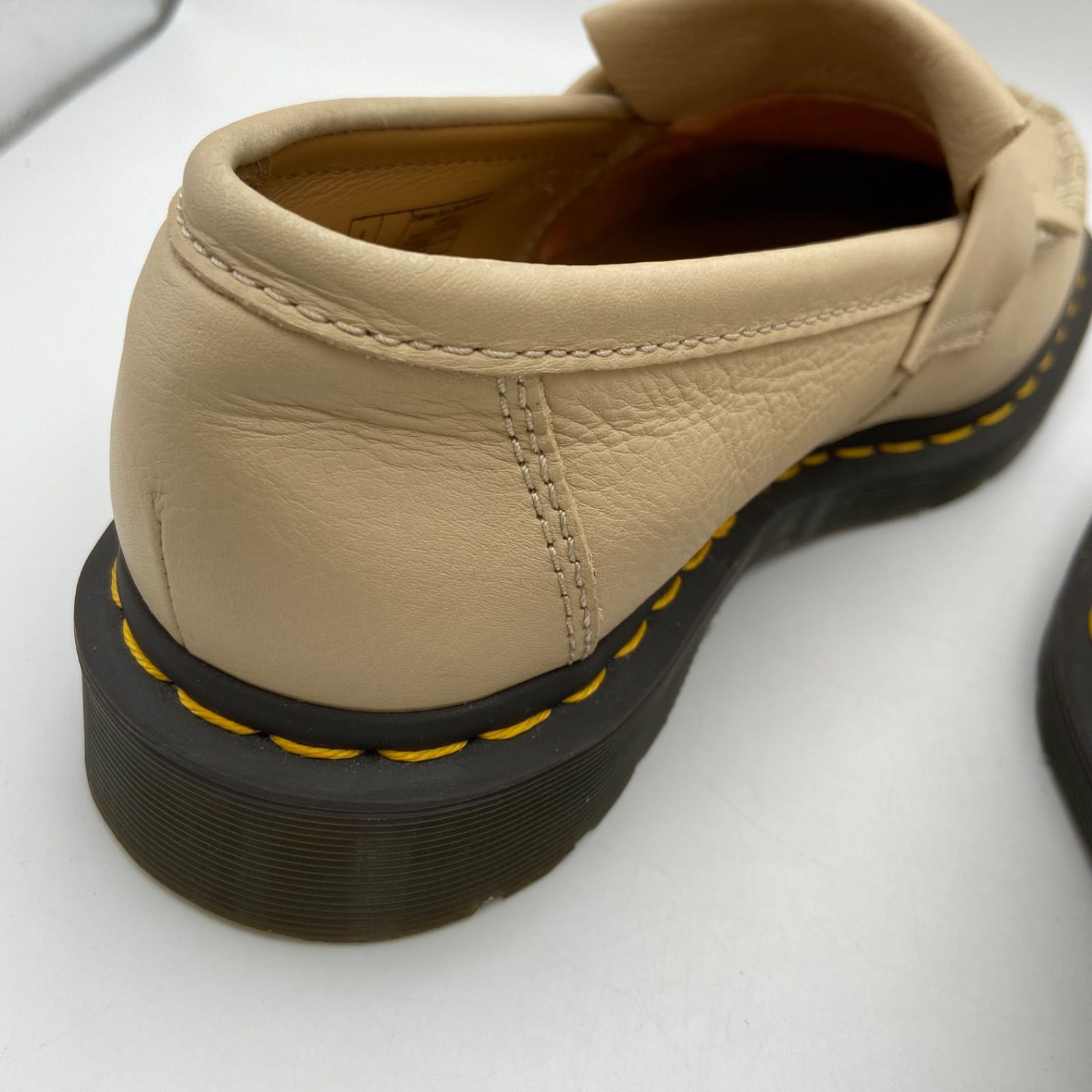Dr. Martens クリーム色 ローファー　UK6 Dr.Martens ドクターマーチン UK6 24.5～25㎝相当 ADRIAN VIRGINIA