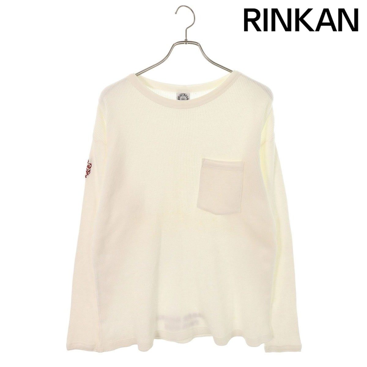 クロムハーツ Thermal L S サーマルワッフルロゴ刺繍長袖カットソー メンズ