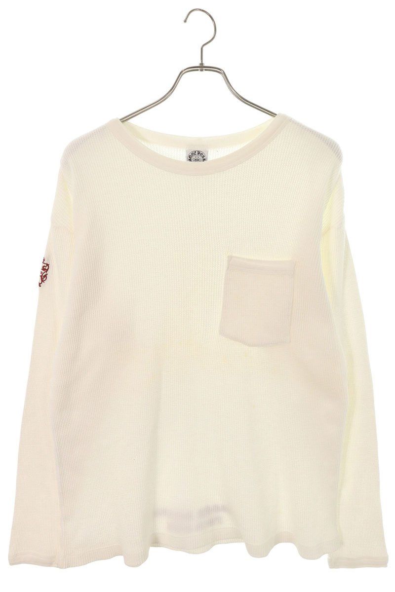 クロムハーツ Thermal L S サーマルワッフルロゴ刺繍長袖カットソー メンズ