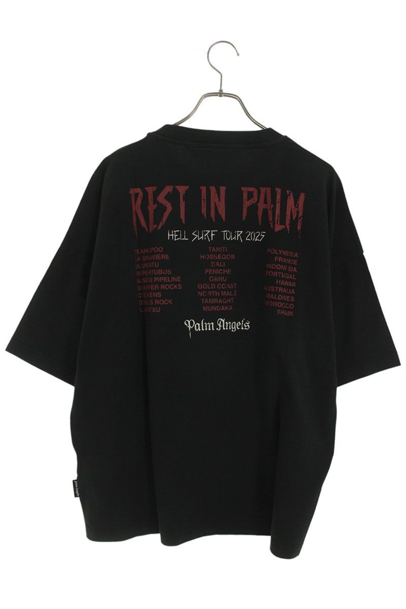 パームエンジェルス PMAA10DF25JER006 Rest in PalmプリントTシャツ