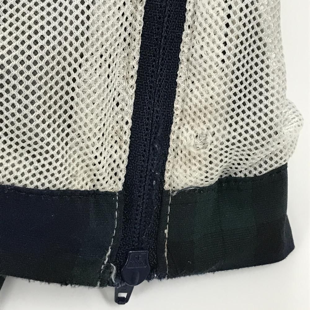 キャロウェイ レインウェア 2 WAYジャケット×パンツ ネイビー×グリーン チェック 袖着脱可 収納袋 メンズ L ゴルフウェア Callaway