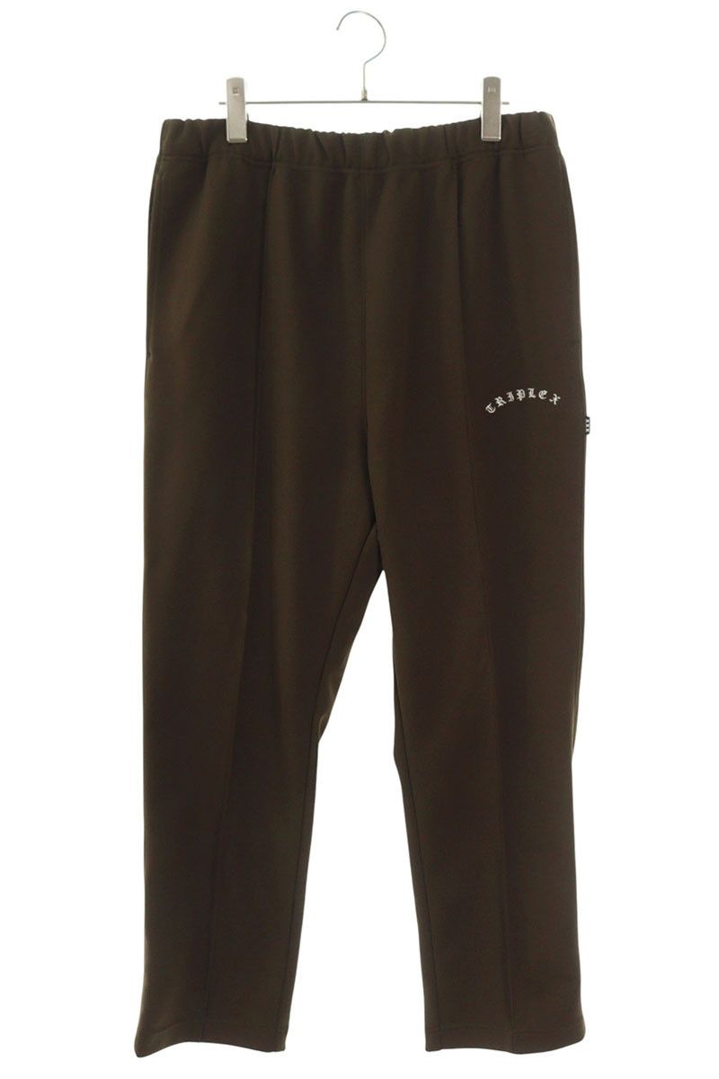 ゴッドセレクショントリプルエックス ロゴ刺繍トラックロングパンツ メンズ L