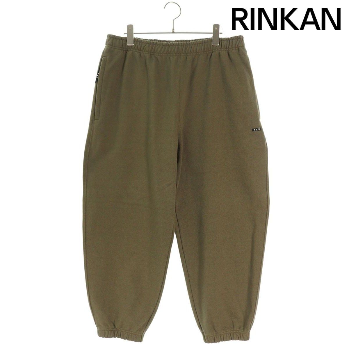 ゴッドセレクショントリプルエックス ロゴワッペンスウェットロングパンツ メンズ L