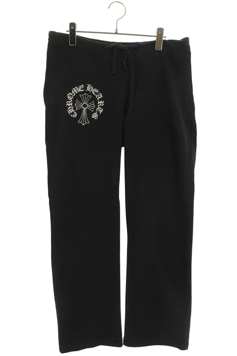 クロムハーツ サイズ:XS  OLD SWTSHRT PANTS CHクロスプリントオールドスウェットロングパンツ 中古 OK15 クロムハーツ OLD SWTSHRT PANTS CHクロスプリントオールドスウェット