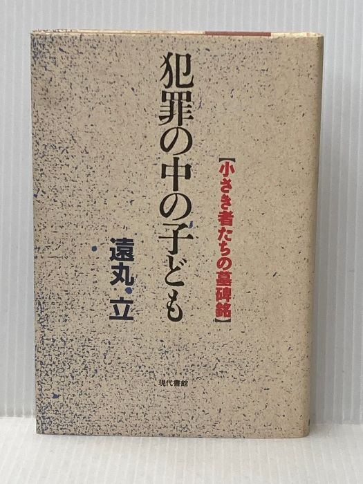 犯罪の中の子ども 小さき者たちの墓碑銘 現代書館 遠丸 立