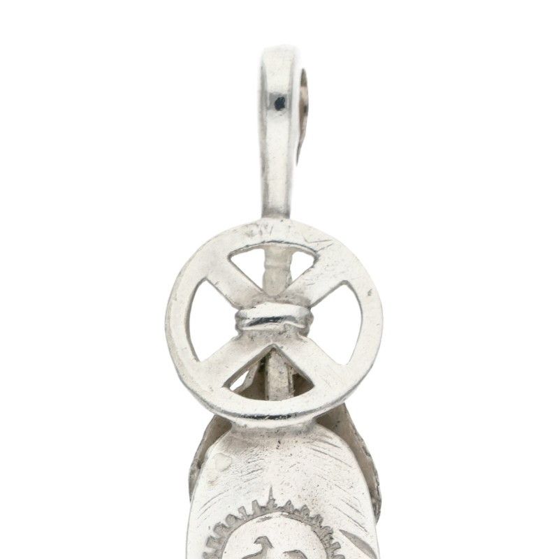 ゴローズ SVハートホイールフェザー 大 ネックレストップ メンズ 大