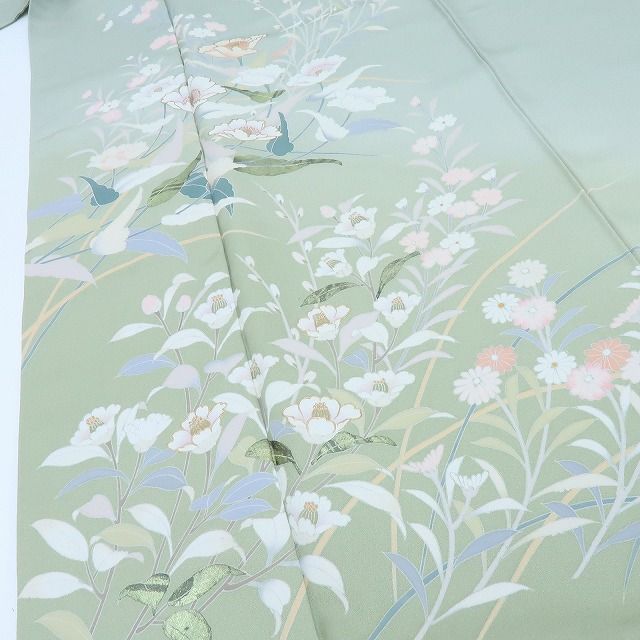 百華❀Y4172◇トールサイズ 仕付け糸付 正絹 手縫い仕立て 訪問着 着物