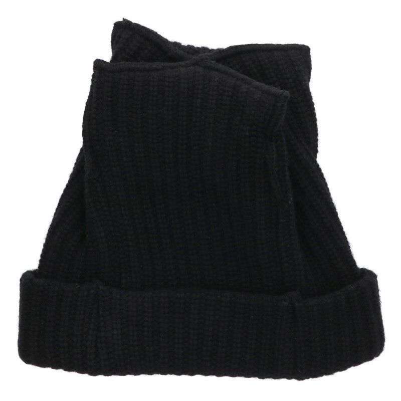 イヤーボタンビーニーニットキャップ メンズ