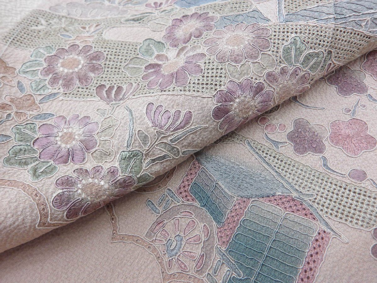 P41174 スワトウ刺繍 訪問着 仮仕立て 新古品 bc - メルカリ