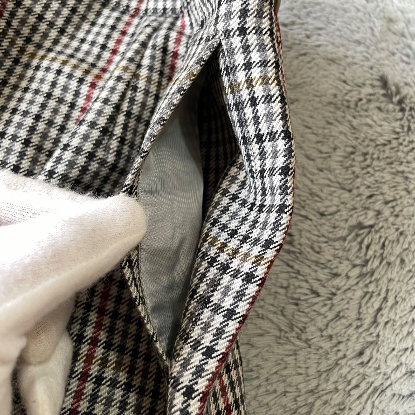 美品】BURBERRYS×WILLIAM BROWN タイトスカート チェック 高級ウール