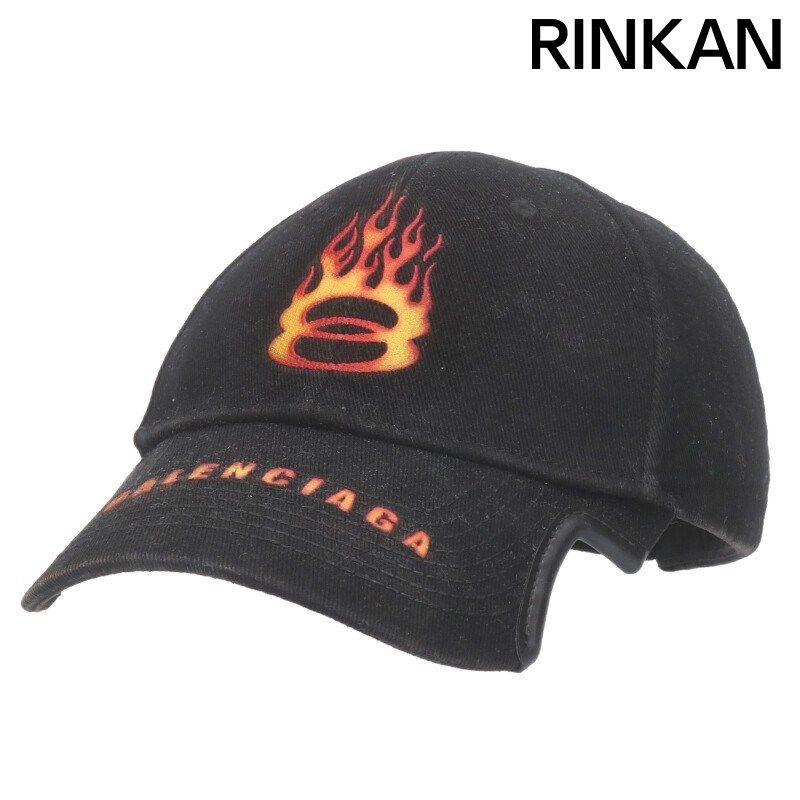 バレンシアガ 794892 410 B 2 Burning unity バーニングユニティファイヤーパターン帽子 メンズ L