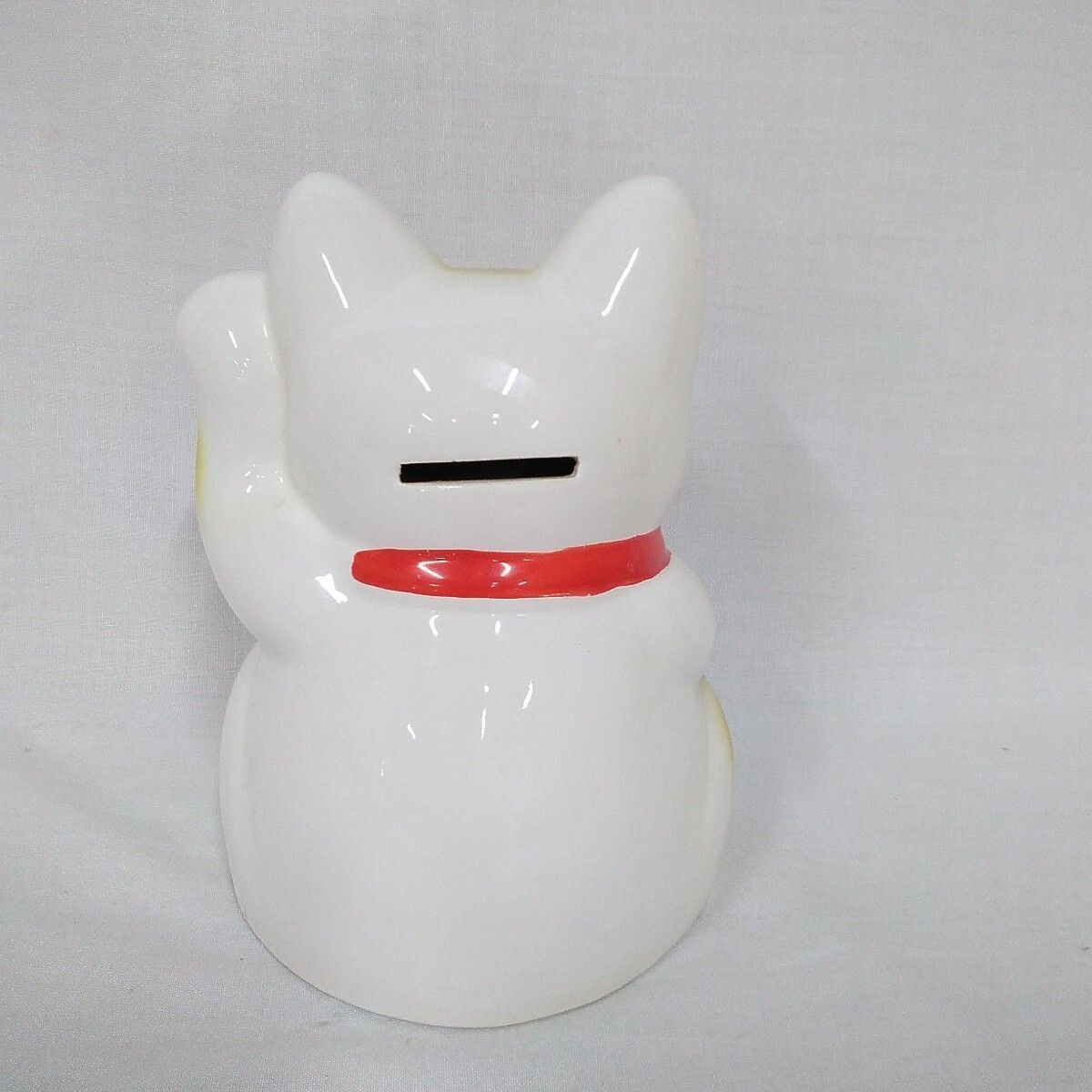 招き猫/加藤工芸/ 貯金箱/千万両/置物/陶器/中古品/長期保管品/下の穴