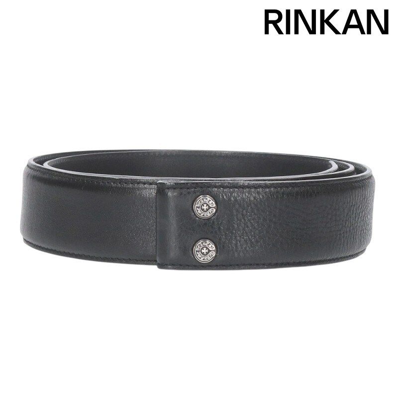 クロムハーツ 1.5 STRAP inchスクロールレーベルリベッツ ベルト メンズ 36インチ