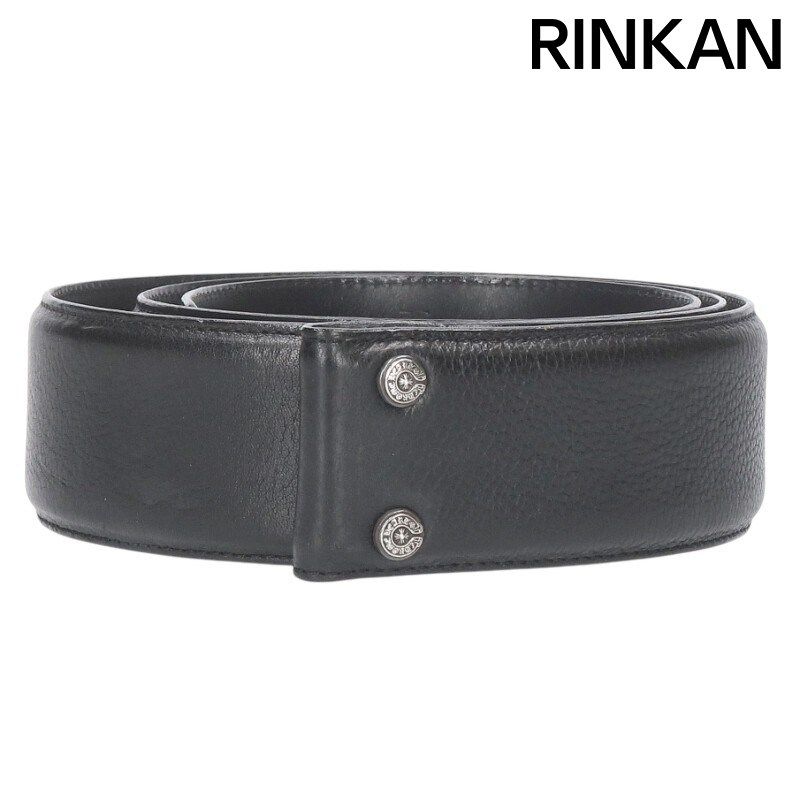 クロムハーツ 2 0 STRAP inchスクロールレーベルリベッツ レザーベルト メンズ 40