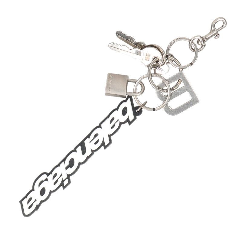 バレンシアガ 793442 Kit ラバーロゴチャーム メンズ