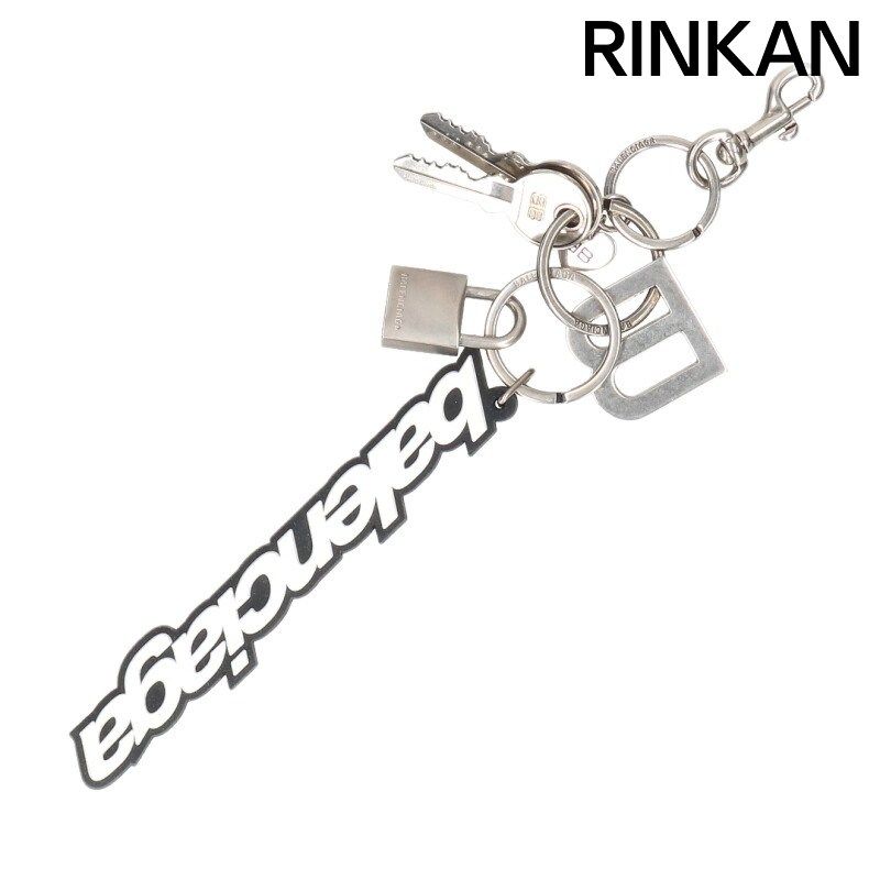 バレンシアガ 793442 Kit ラバーロゴチャーム メンズ