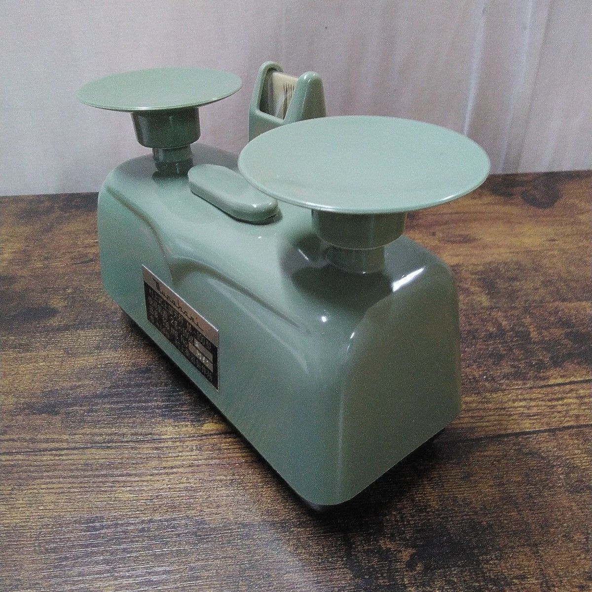 昭和レトロ 村上衡器 天秤 「村上式上皿天秤M型」箱付き。長期保管品