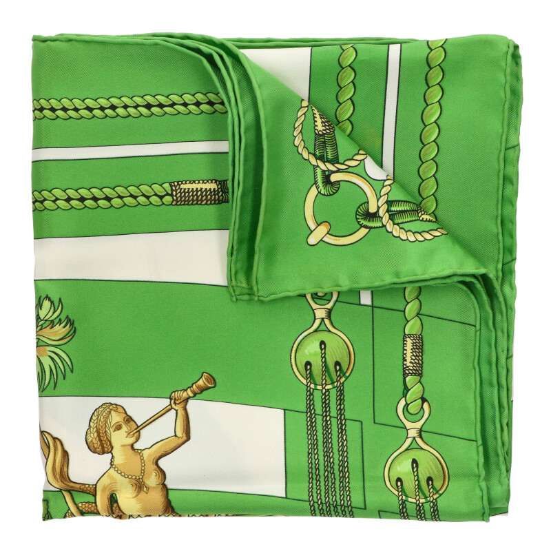 エルメス カレ90 D ARRIERE 艫飾り シルクスカーフ レディース 90