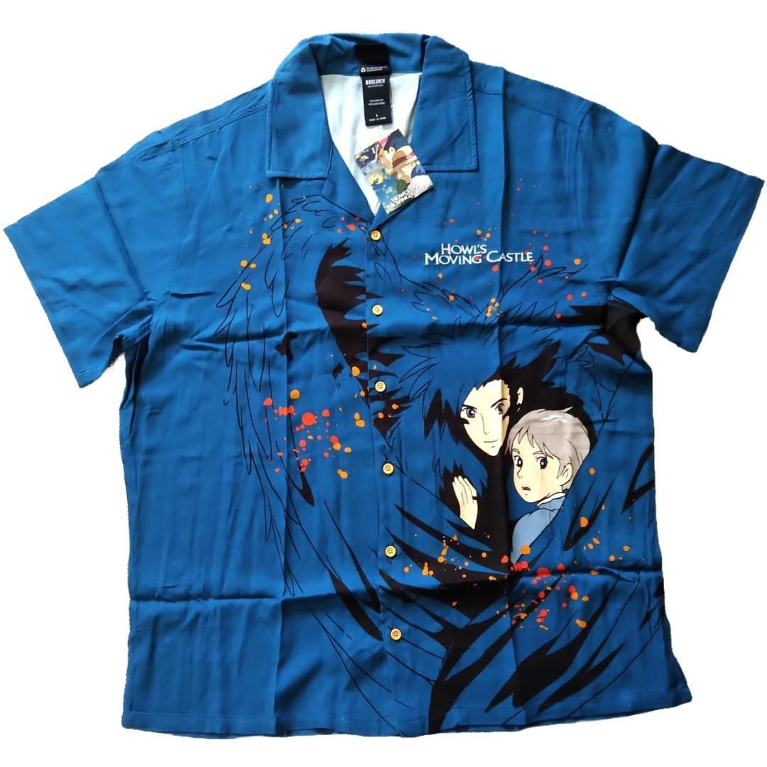 ハウルの動く城 シャツ Lサイズ スタジオジブリ アニメ アロハ 新品