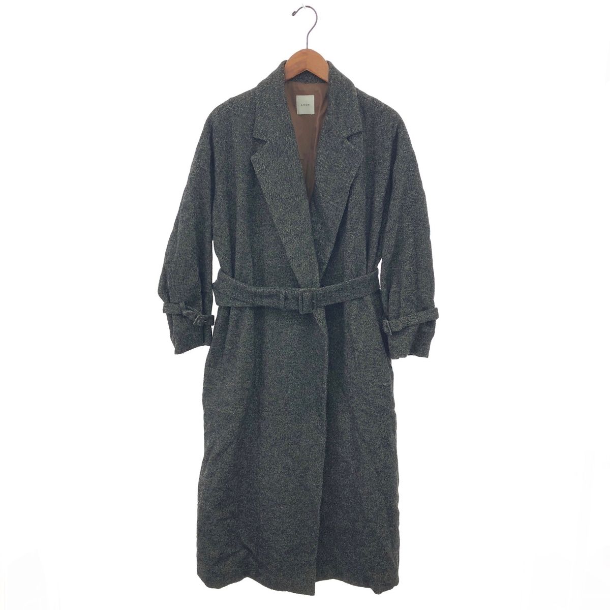 【Ameri VINTAGE】TWEED TRENCH COAT Ameri VINTAGE】TWEED TRENCH COAT AMERI VINTAGE GOURD SLEEVE TRENCH