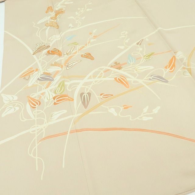 百華❀Y4173◇美品 正絹 金駒刺繡 手縫い仕立て 訪問着 着物 単品