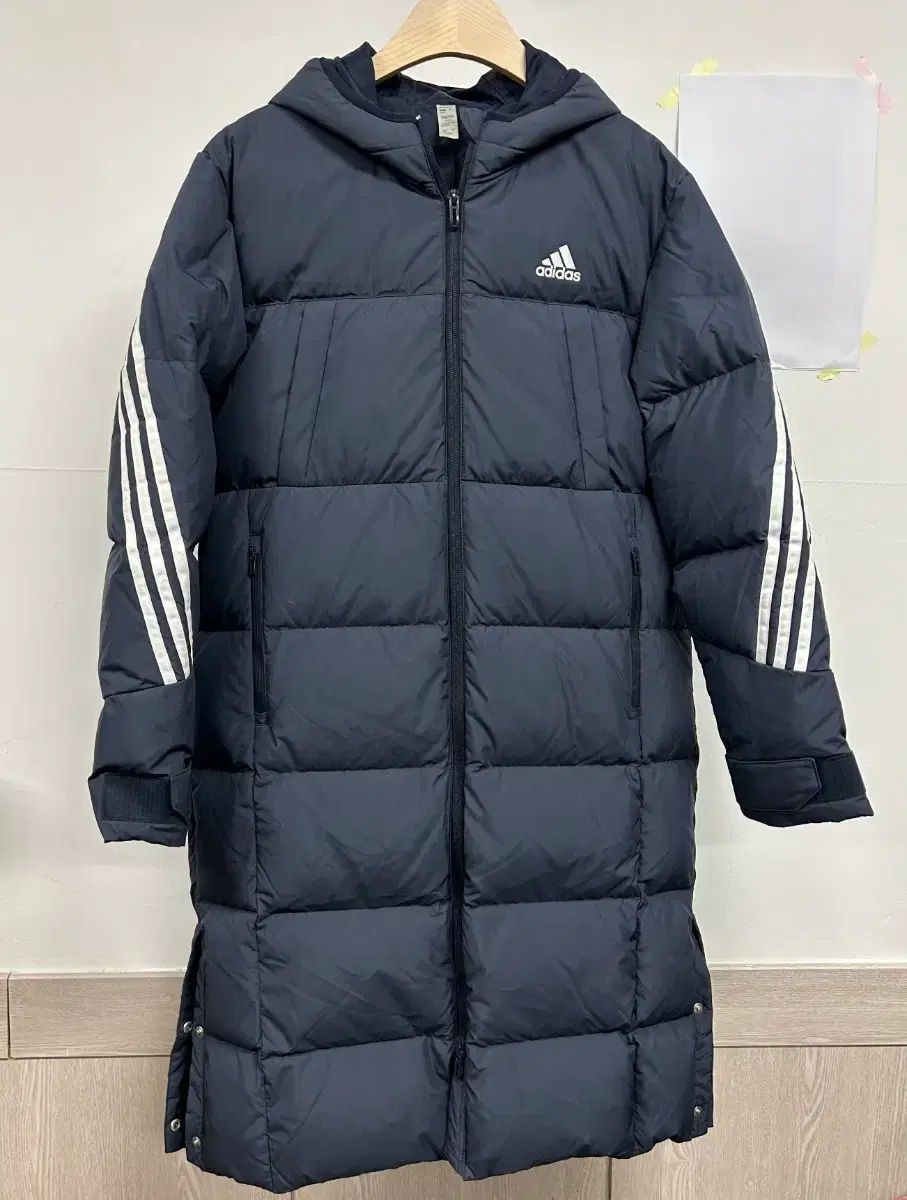 140サイズ キッズ adidas ダックダウン 購入 ロング丈ダウンジャケット
