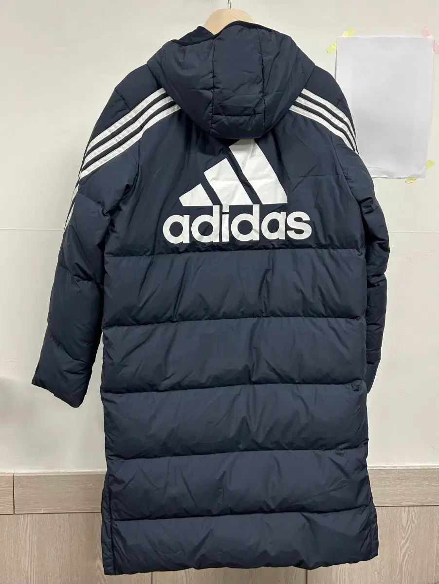 140サイズ キッズ adidas ダックダウン 購入 ロング丈ダウンジャケット