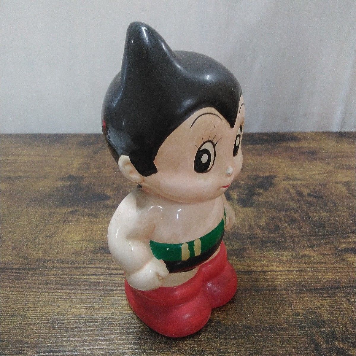 昭和レトロ アトムボーイ 陶器 「アトム、ウランの販促品・貯金箱、2個