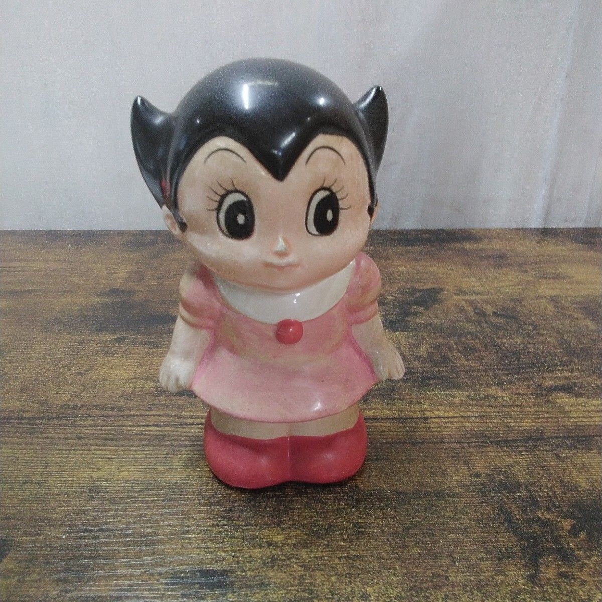 昭和レトロ アトムボーイ 陶器 「アトム、ウランの販促品・貯金箱、2個