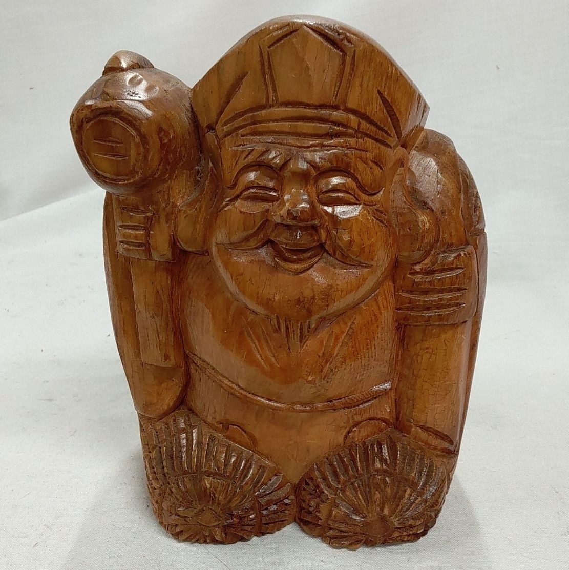 大黒天 恵比寿 2体セット 現状品 七福神 縁起物 木彫り 木製 置物