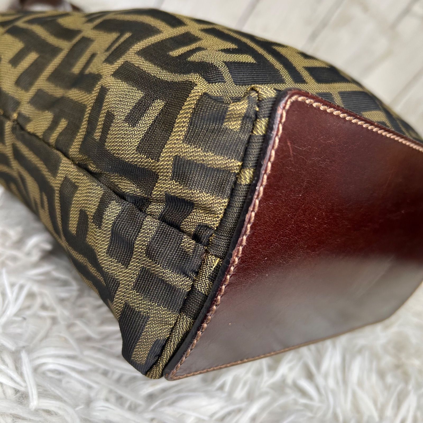 FENDI ズッカ フェンディ ハンドバッグ トートバッグ レザー - メルカリ