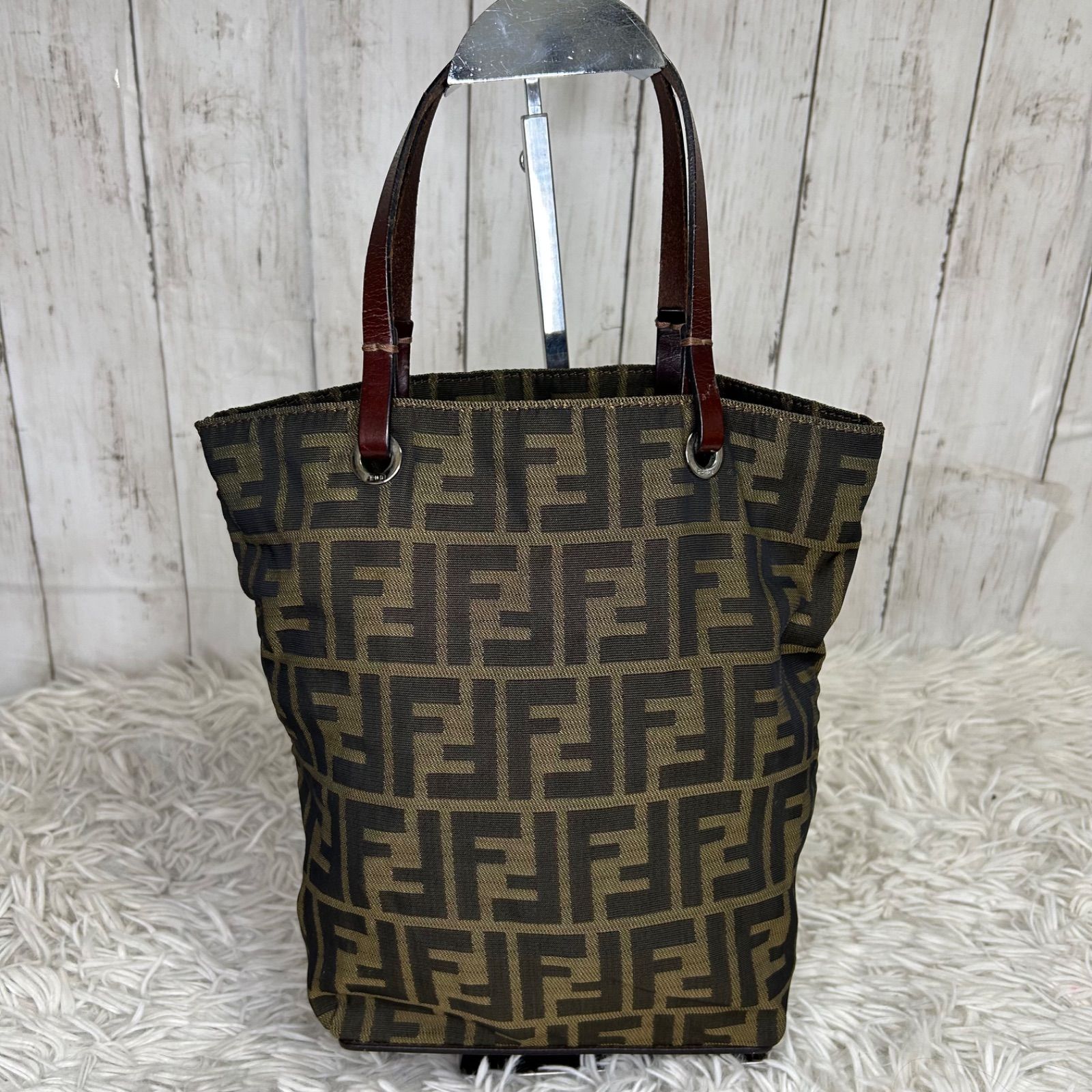 FENDI ズッカ フェンディ ハンドバッグ トートバッグ レザー - メルカリ