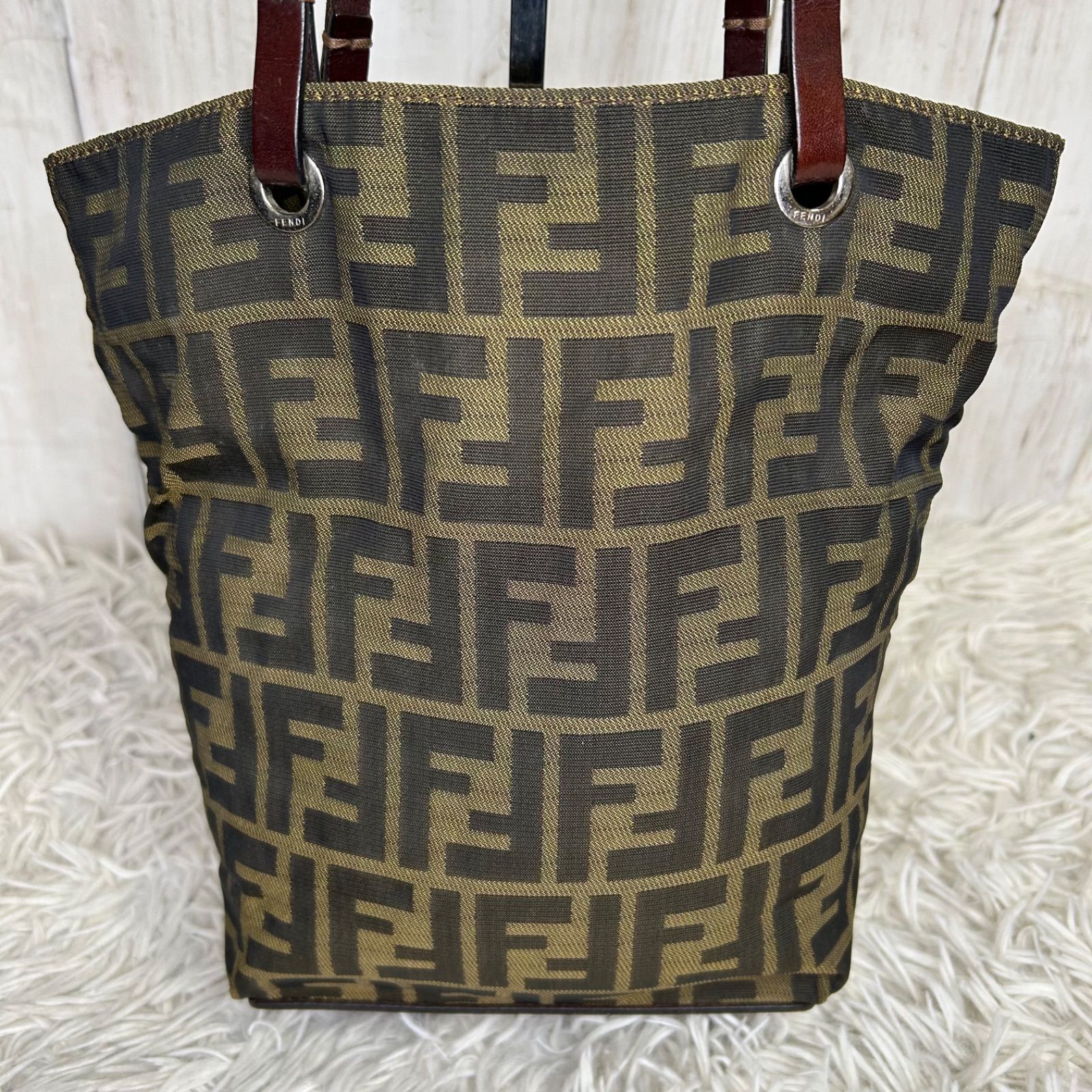 FENDI ズッカ フェンディ ハンドバッグ トートバッグ レザー - メルカリ