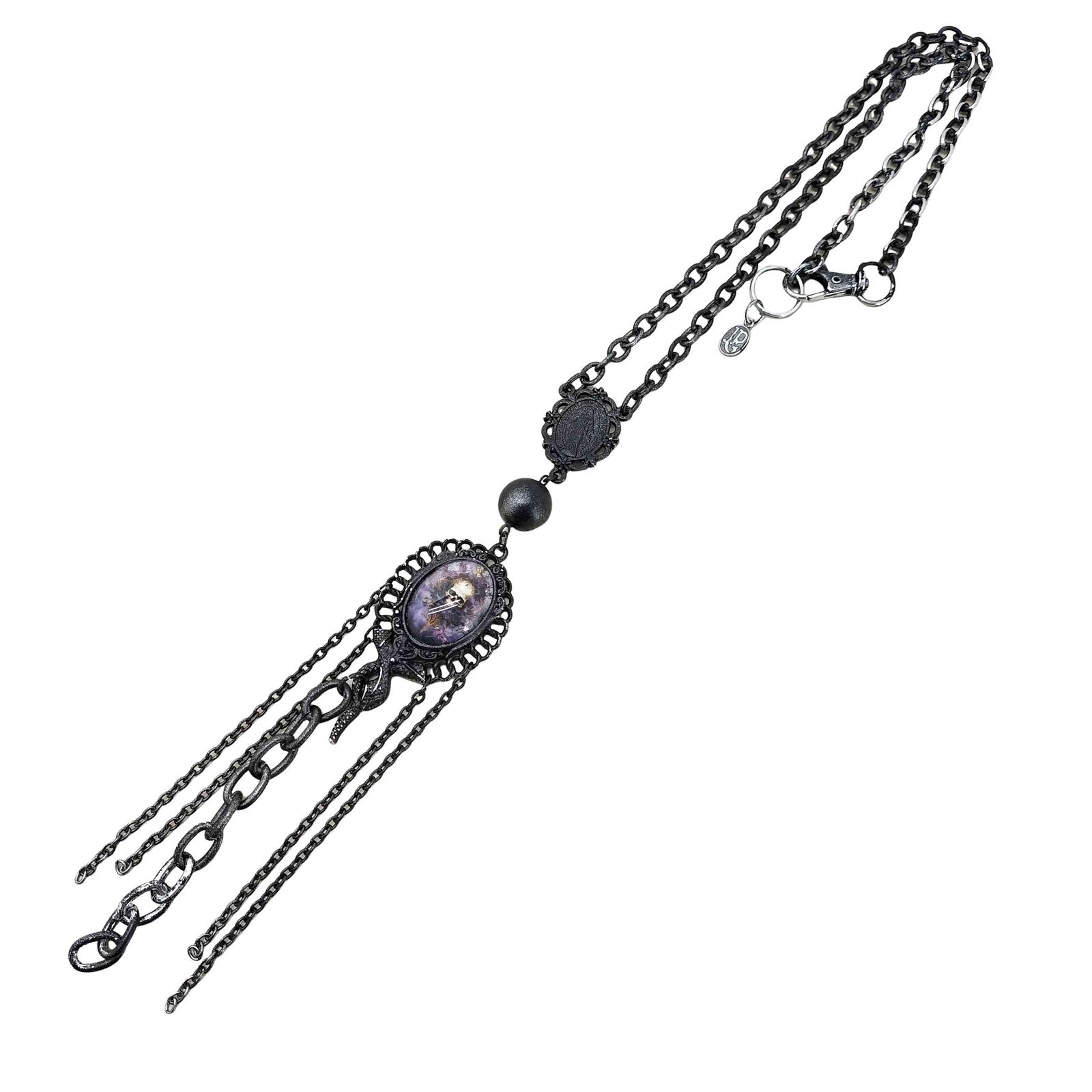 ジャンポールゴルチエ Jean Paul GAULTIER Iron Ball brooch chain