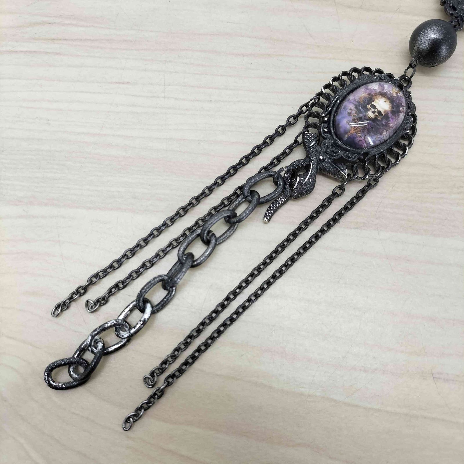 ジャンポールゴルチエ Jean Paul GAULTIER Iron Ball brooch chain