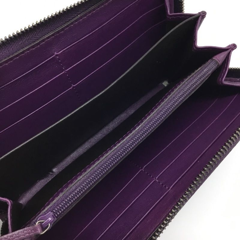 GUCCI【グッチ】ラウンドファスナー長財布 マイクログッチ シマレザー