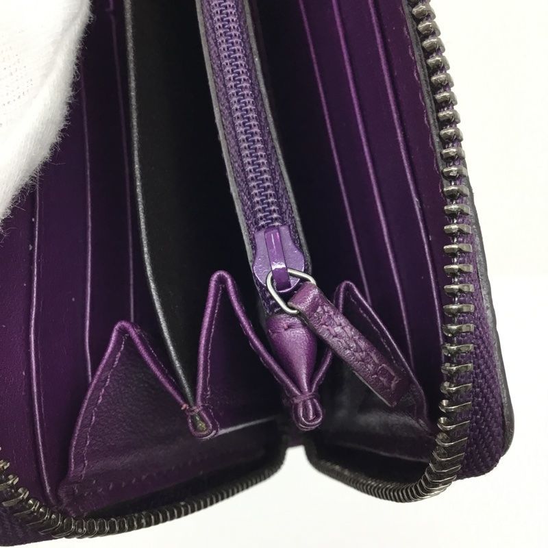 GUCCI【グッチ】ラウンドファスナー長財布 マイクログッチ シマレザー