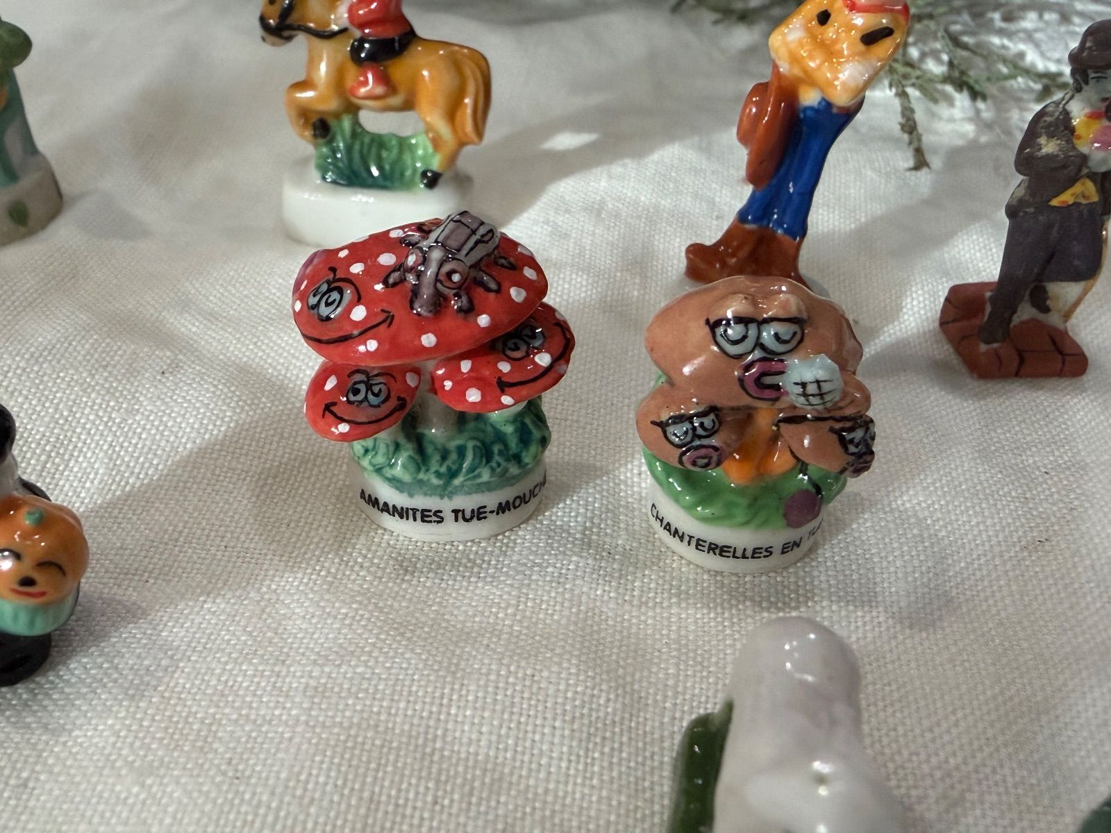 フランスアンティーク　フェーブ　動物、魚柄　7個セット フランスアンティーク フェーブ 動物、魚柄 7個セット 2025年最新