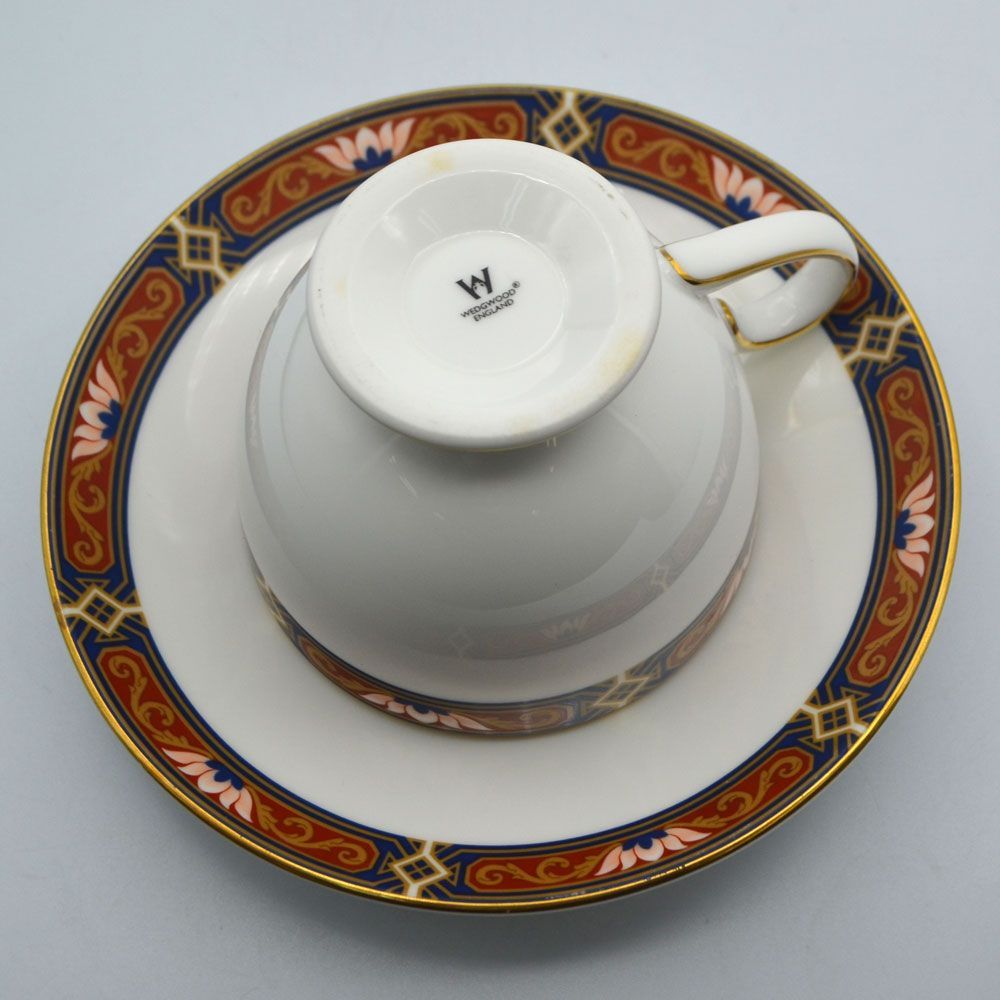  ヴィンテージ 食器 トリオ カップ＆ソーサー Wedgwood ウェッジウッド Chippendale チッペンデール イギリス 1991-1997年 24 a 029-4 ティーカップ ソーサー コーヒー ティーカップ