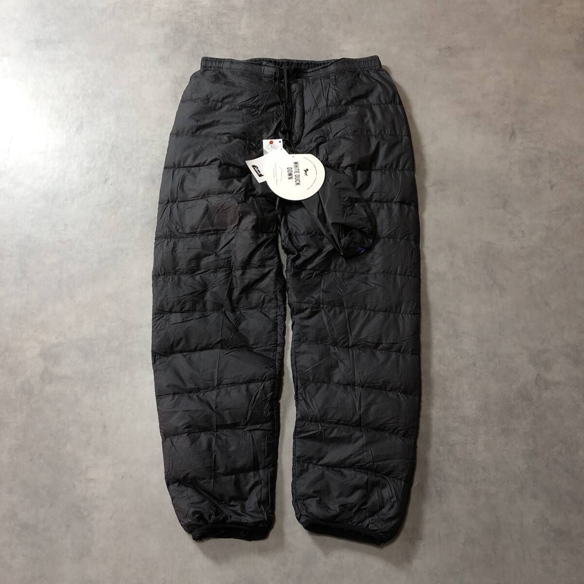 GQ 4288 NANGA インナー ダウンパンツ L ブラック ナンガ ナイロンパンツ 水鳥羽毛