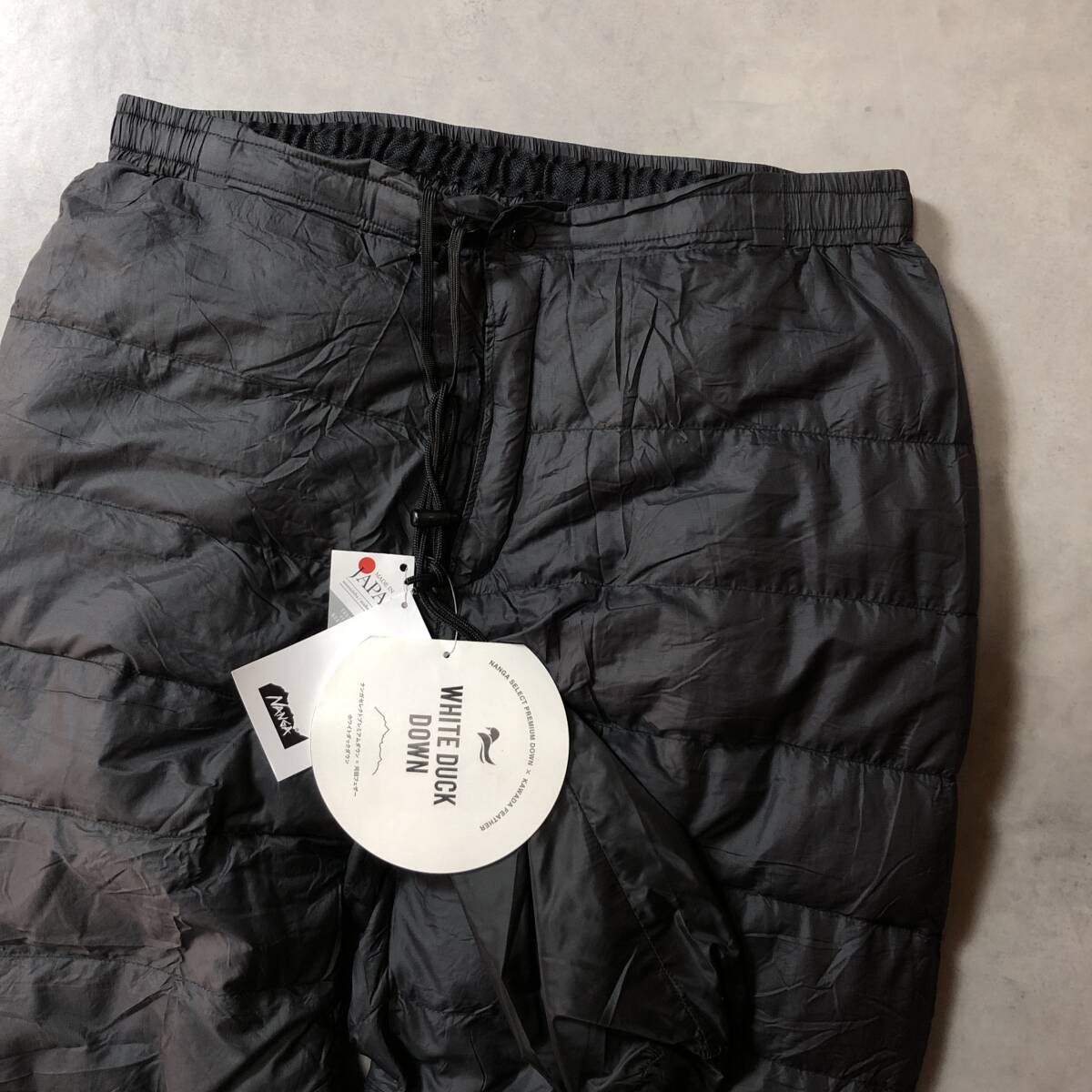 GQ 4288 NANGA インナー ダウンパンツ L ブラック ナンガ ナイロンパンツ 水鳥羽毛
